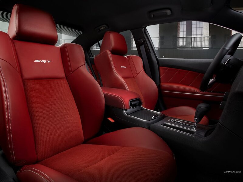 Red SRT car interior