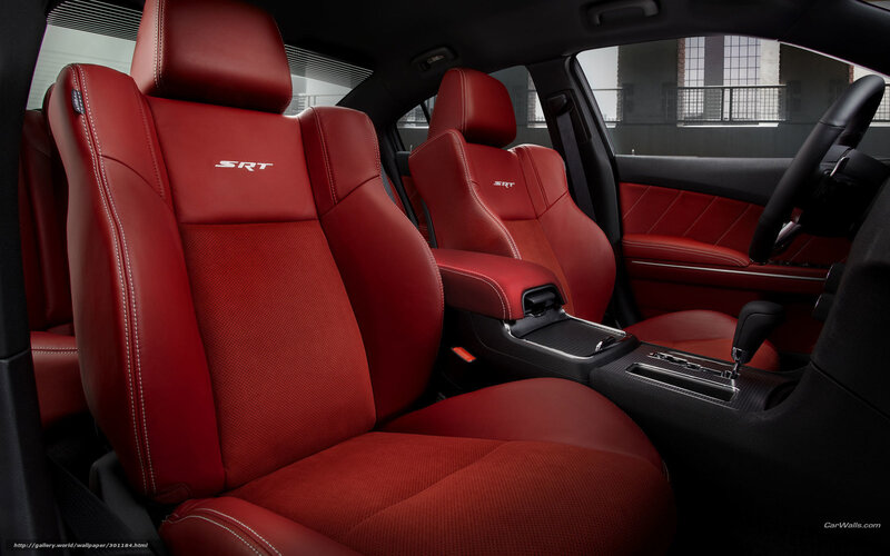 Red SRT car interior