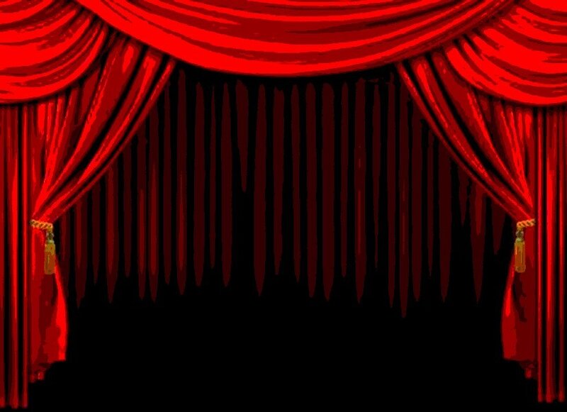 Red Stage Curtains