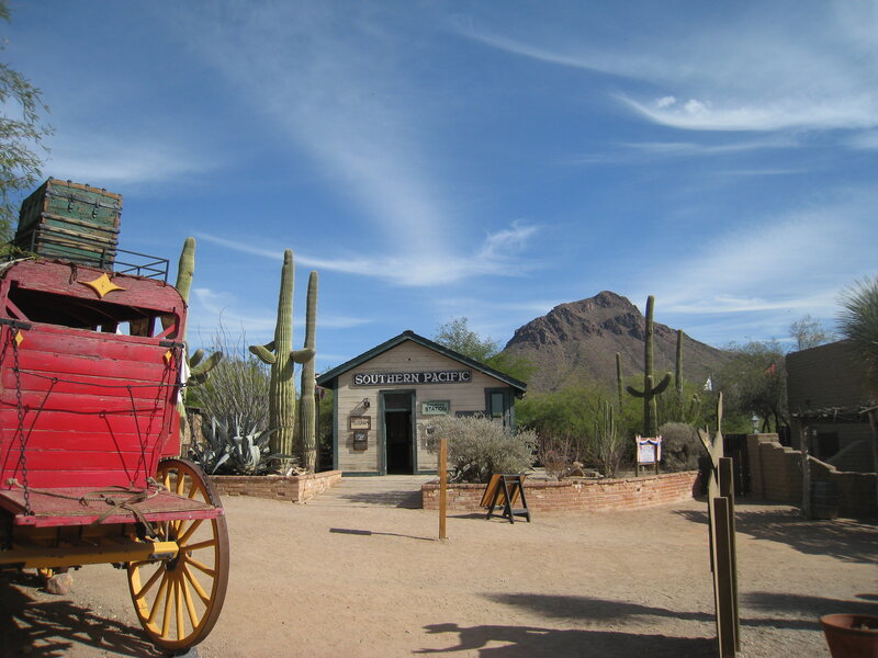 Red Stagecoach and Station