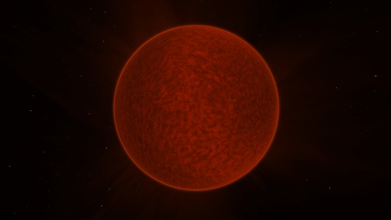 Red Star in Space — Dark