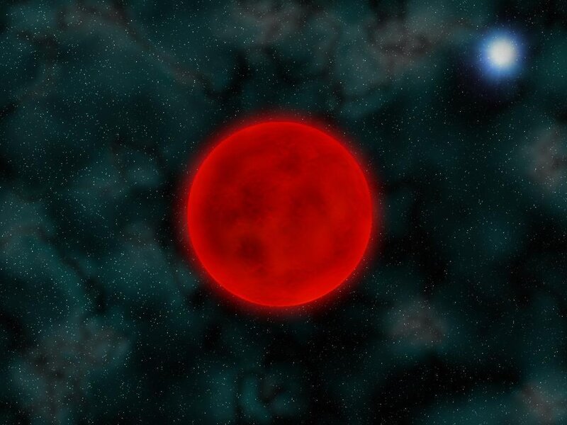 Red Star in Space — Dramatic
