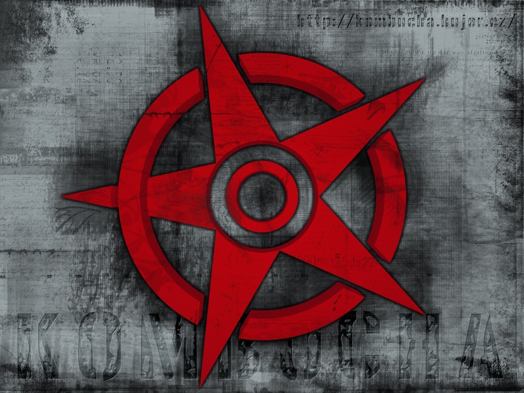 Red star logo on grunge background