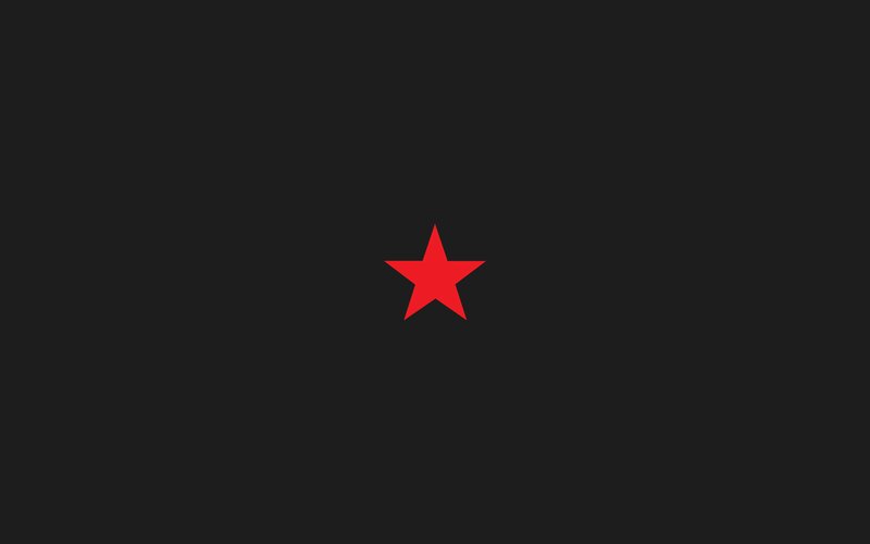 Red Star on Black