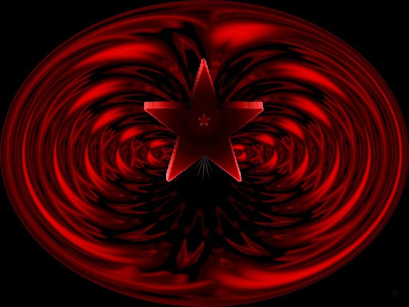 Red star vortex animation