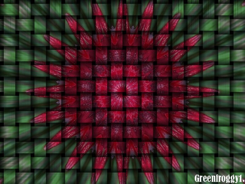 Red Starburst Pattern