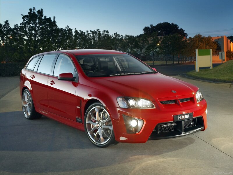Red Station Wagon — Dramatic, Sunset, Photograph