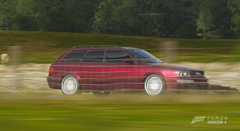 Red Station Wagon — Dynamic, Afternoon, 3d Render