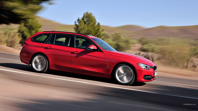 Red Station Wagon — Dynamic, Afternoon, Photograph, Car