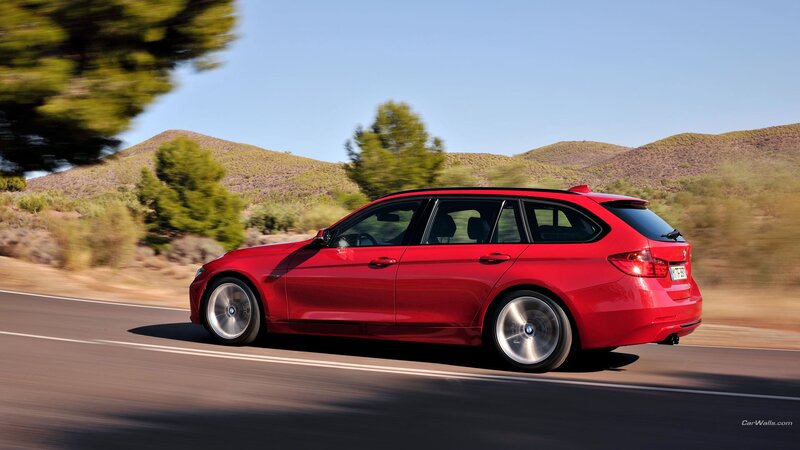 Red Station Wagon — Dynamic, Afternoon, Photograph