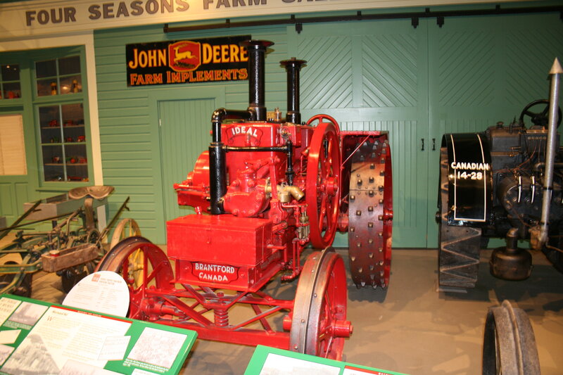 Red Steam Tractor