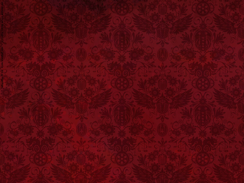 red steampunk pattern