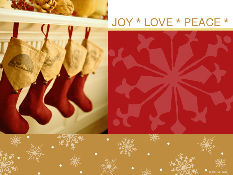 Red Stockings on Mantel
