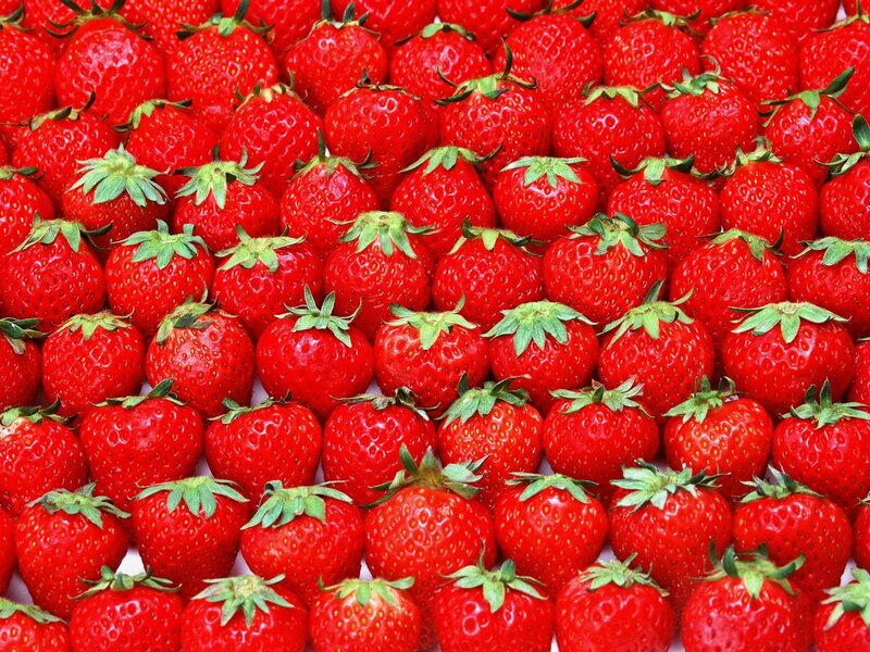 Red Strawberries — Vibrant, Photograph