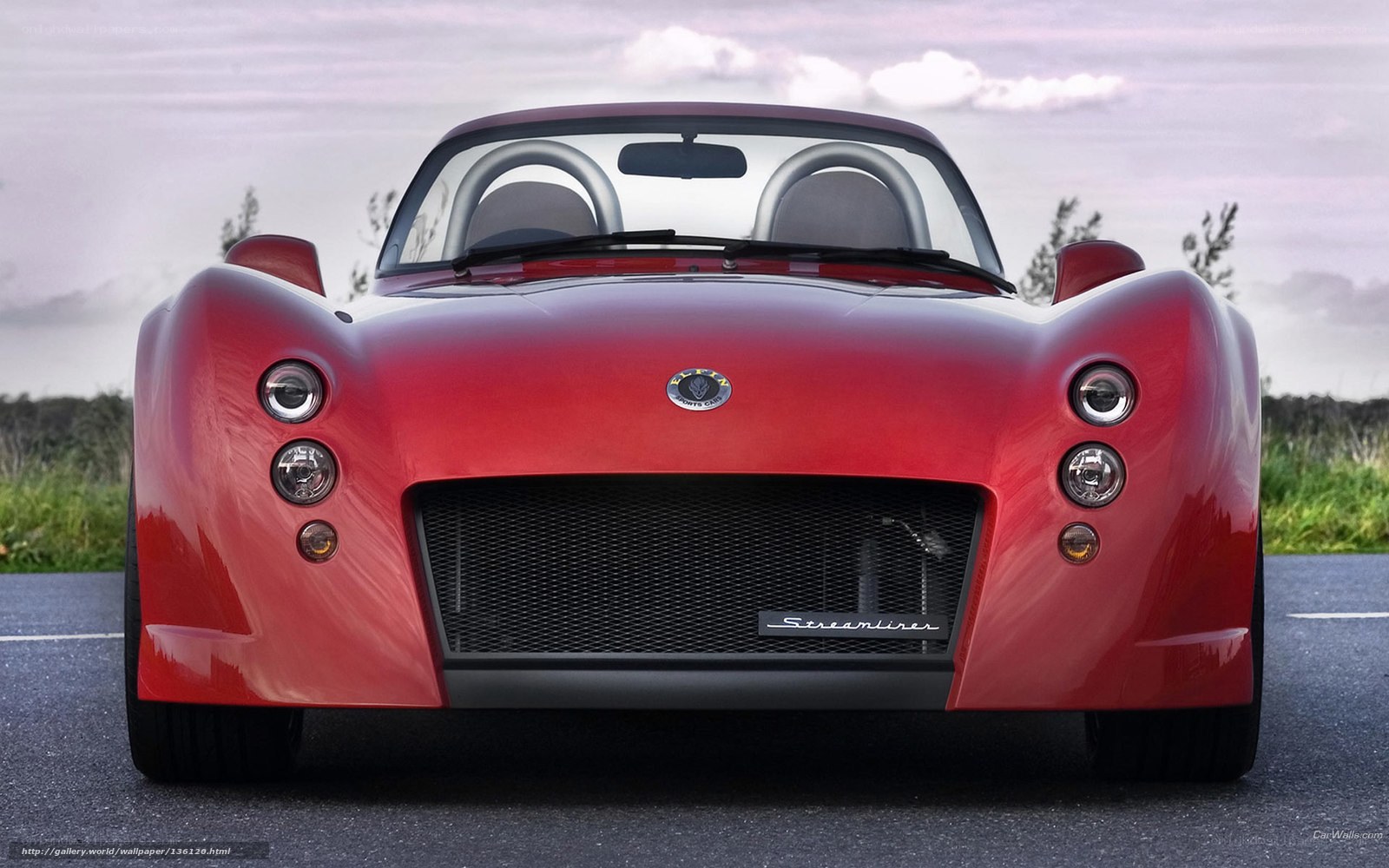 Red Streamliner sports car