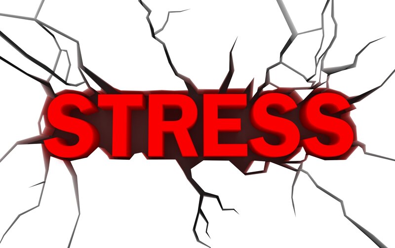 Red Stress Text