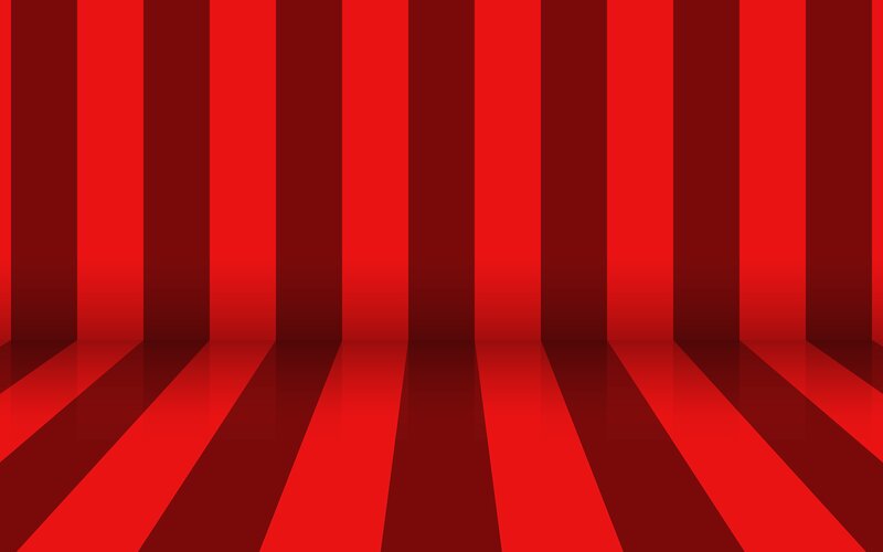 Red Striped Room — Dramatic