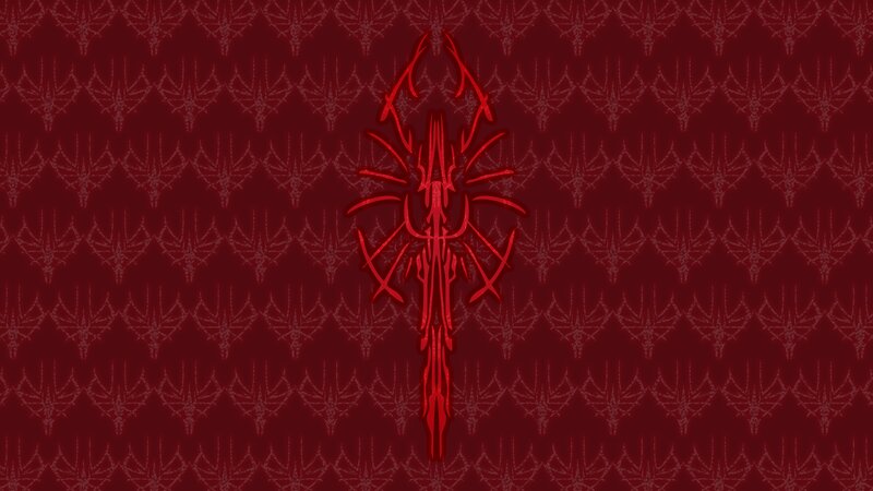 Red Stylized Scorpion