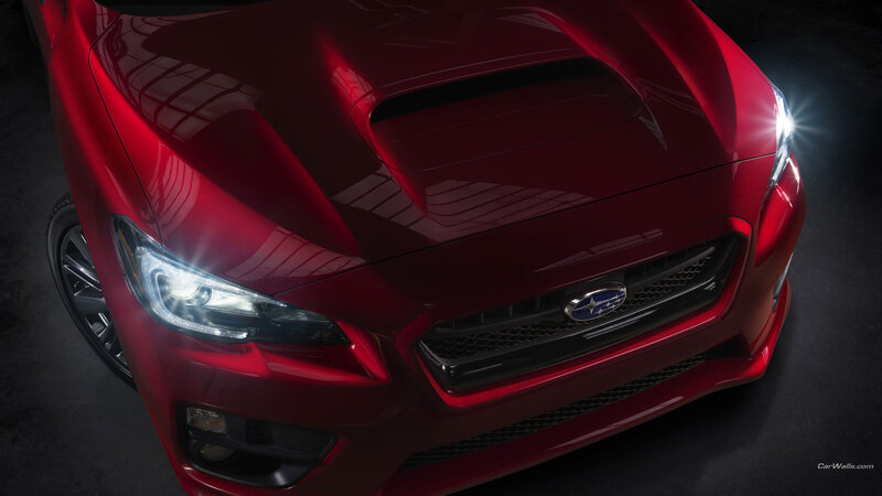 Red Subaru Car