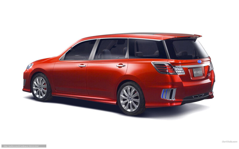 Red Subaru Exiga Concept