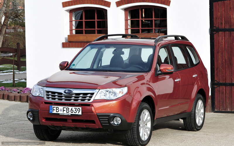 Red Subaru Forester SUV