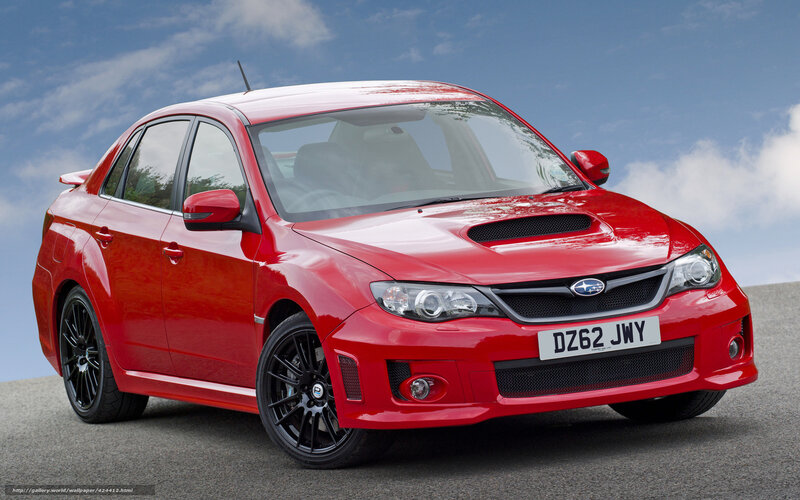 Red Subaru WRX sedan