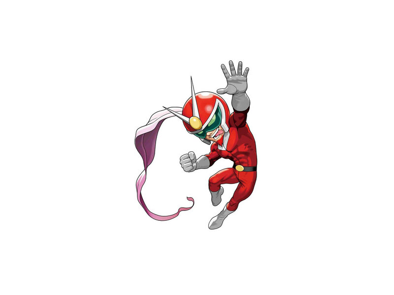Red-suited Superhero Character — Red