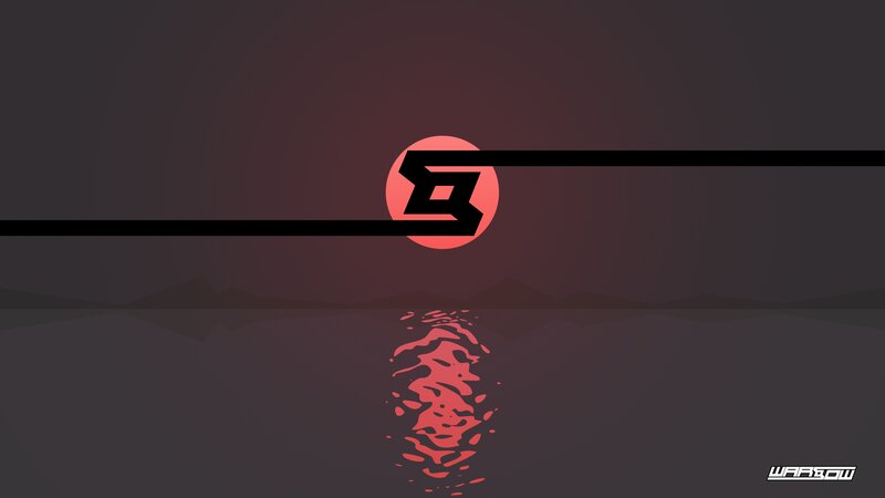 Red Sun Logo Reflection