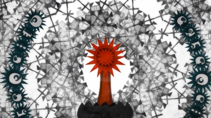 Red Sun Sculpture