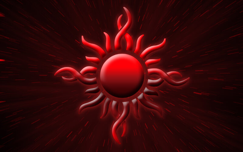 Red Sun Symbol