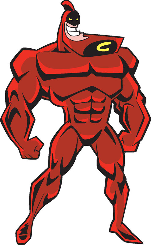 red superhero character