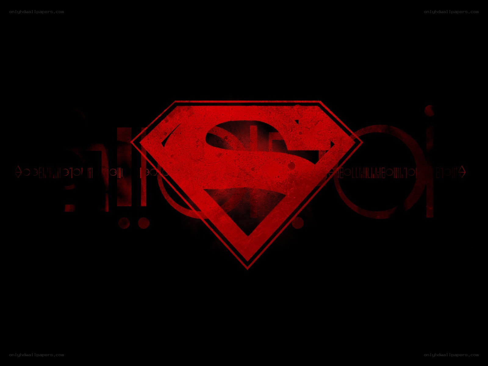 Red Superman logo on black