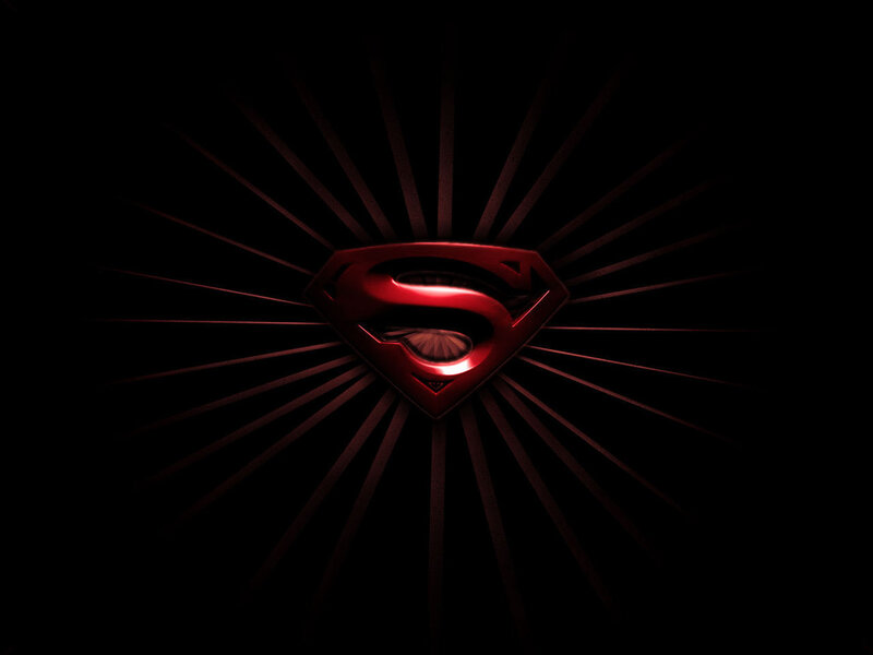 Red Superman logo on black