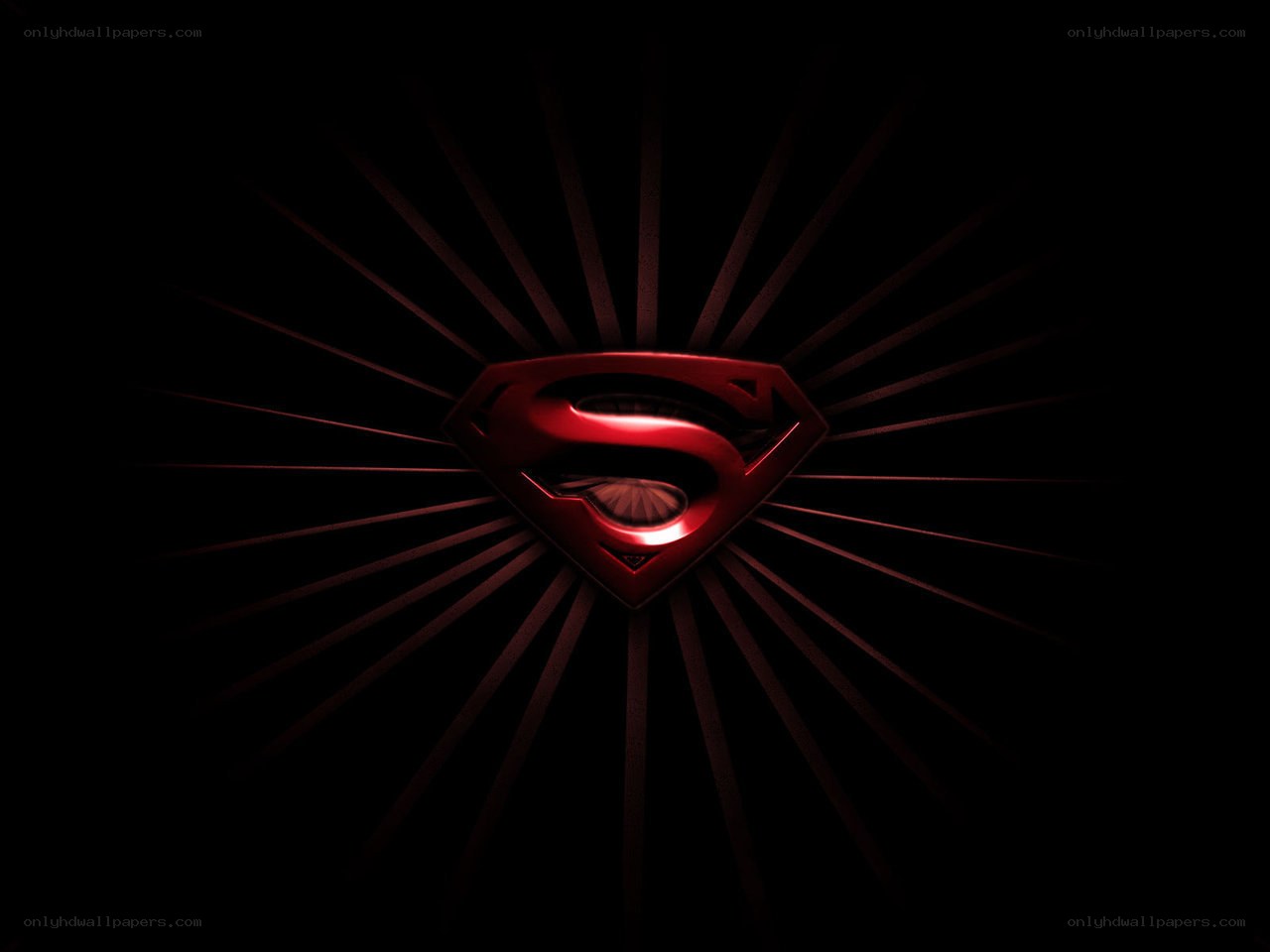 Red Superman logo on black