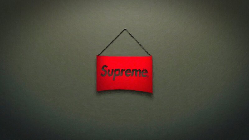 Red Supreme Sign