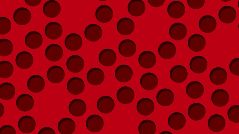 Red Surface with Dark Circles