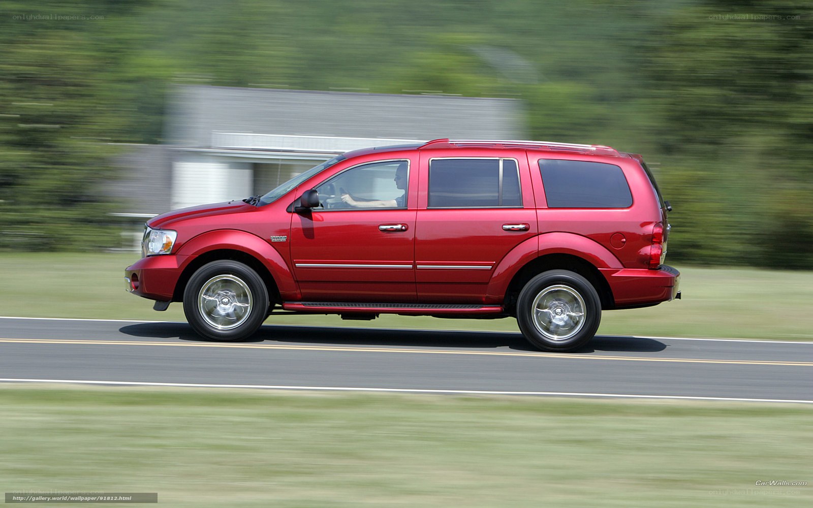 red suv in motion
