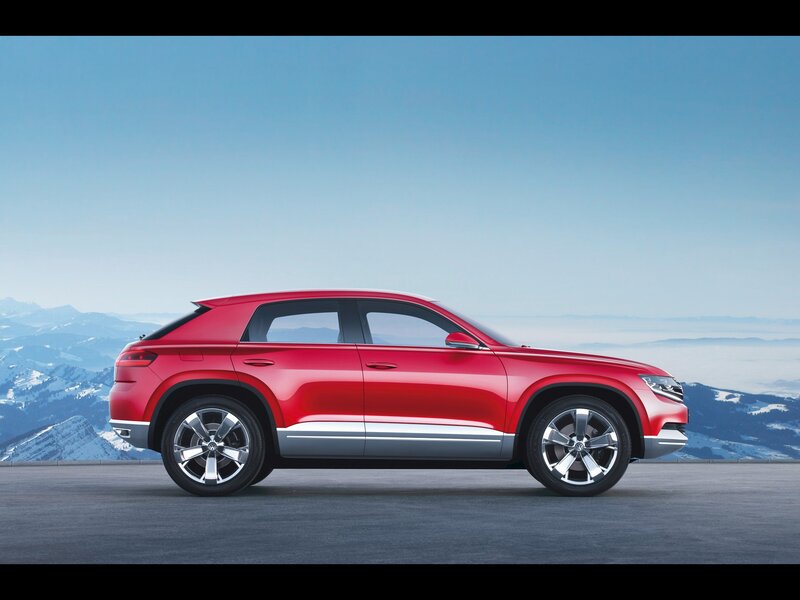 Red Suv on Mountain Road — Serene