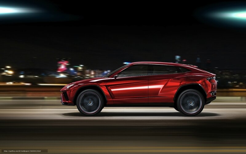 Red Suv on Road — Dynamic, Night, 3d Render, Car