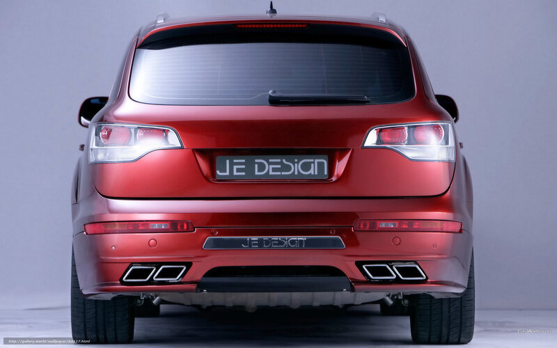 red suv rear view