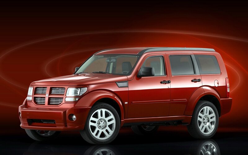 Red Suv Vehicle — Dramatic