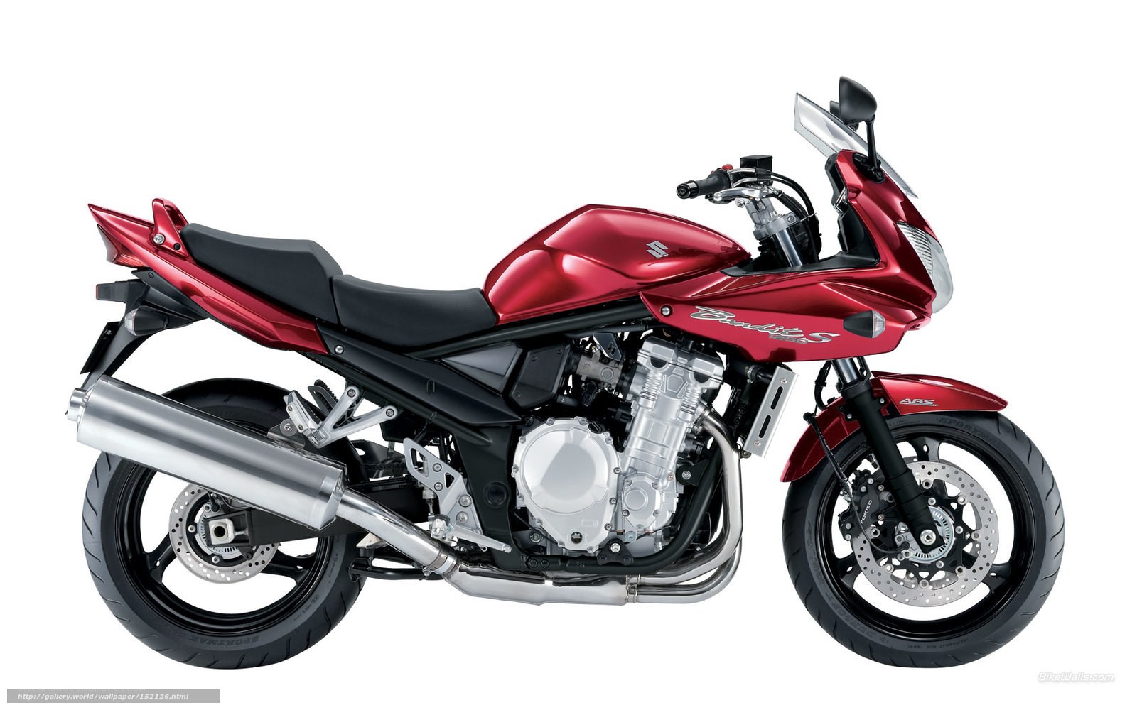 red suzuki bandit motorcycle