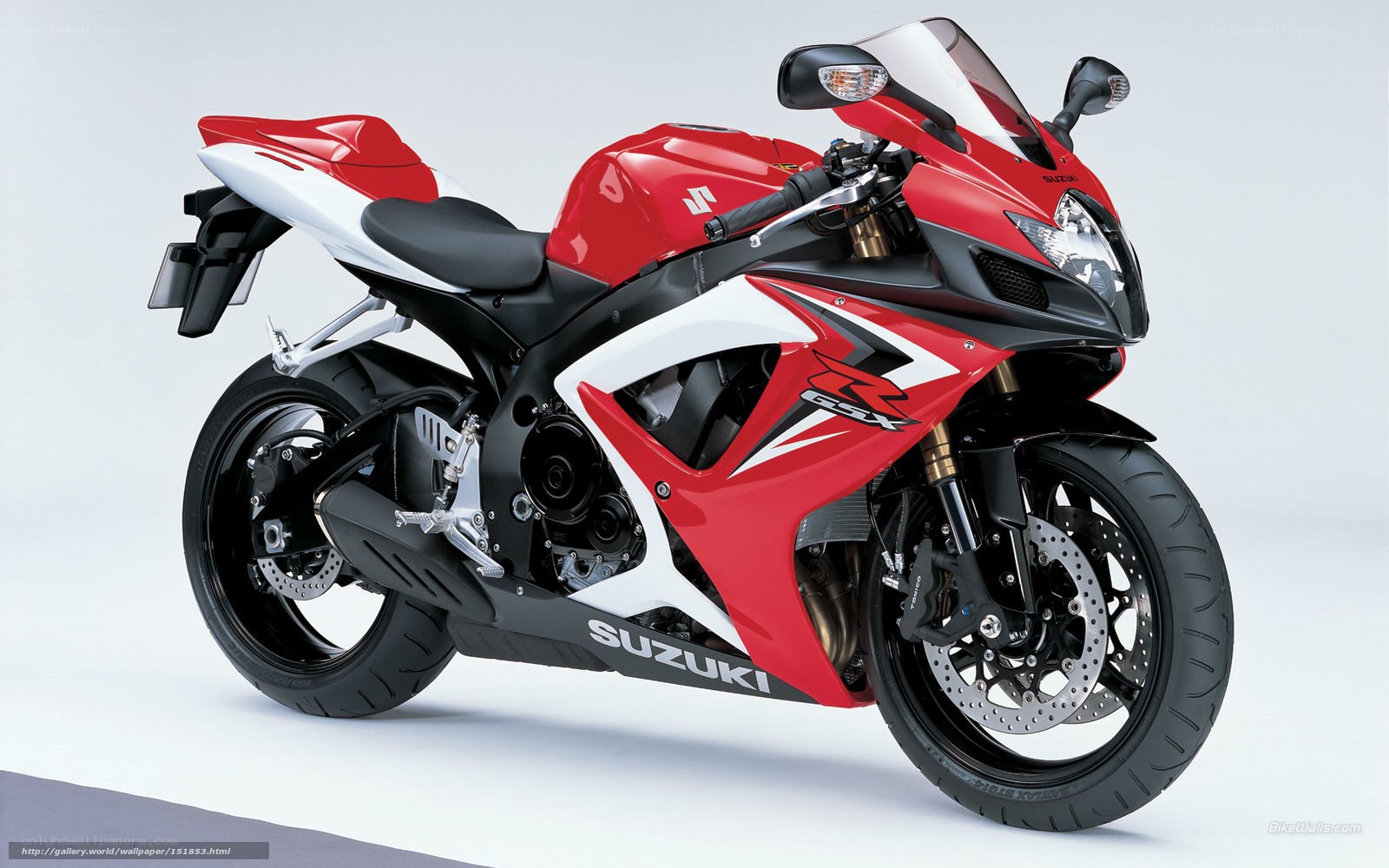 Red Suzuki GSX-R motorcycle