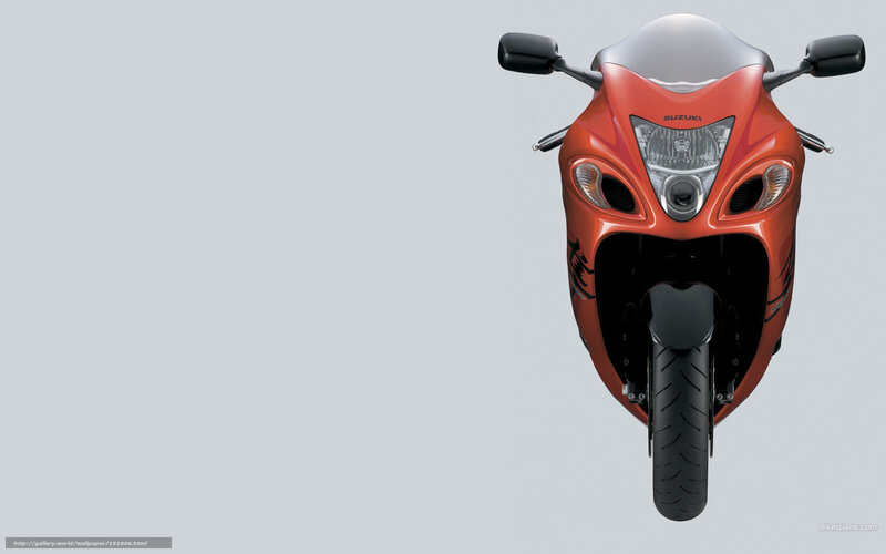 Red Suzuki Hayabusa Motorcycle — Neutral