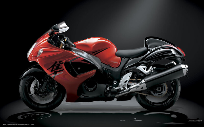 Red Suzuki Hayabusa motorcycle