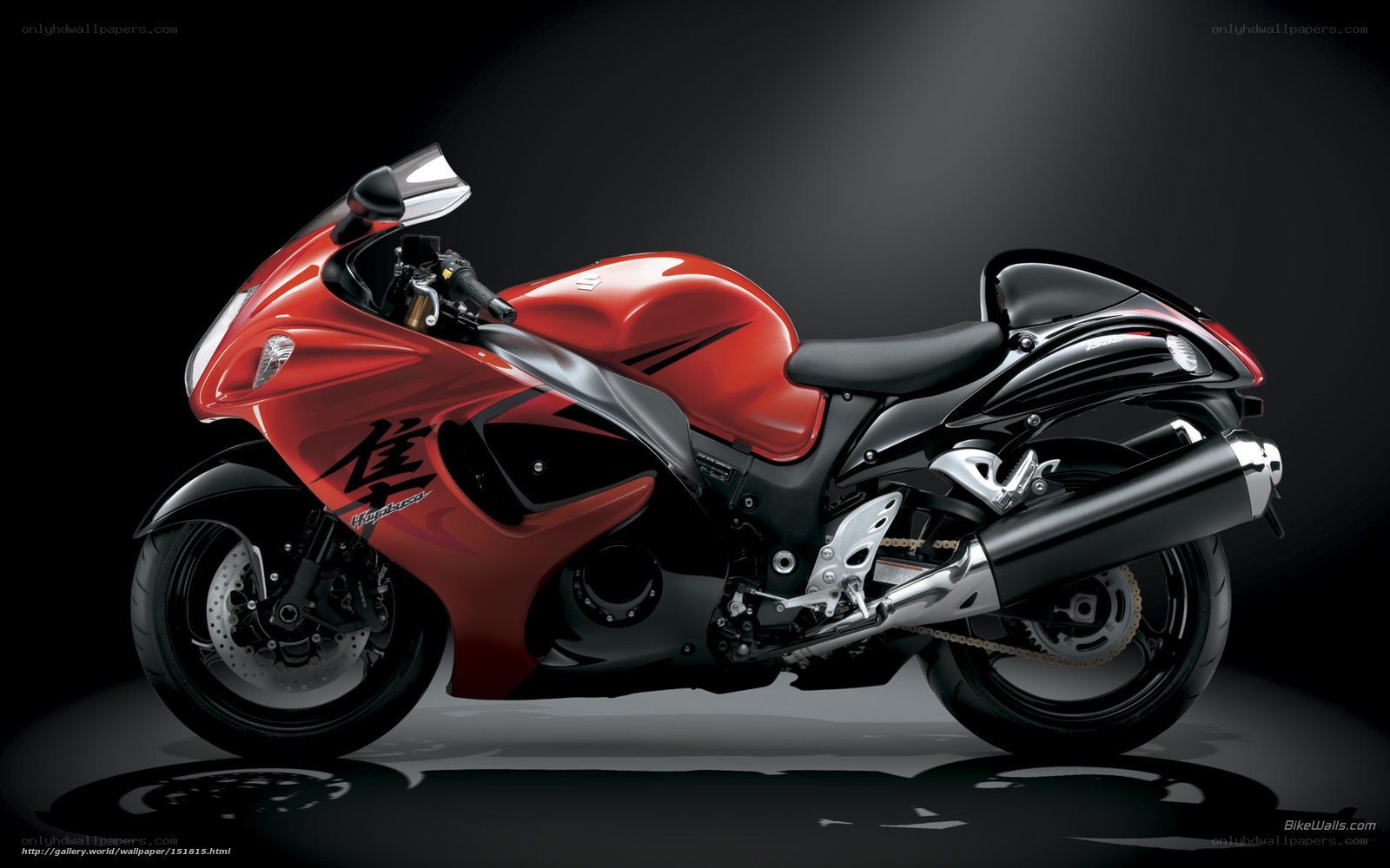 Red Suzuki Hayabusa motorcycle
