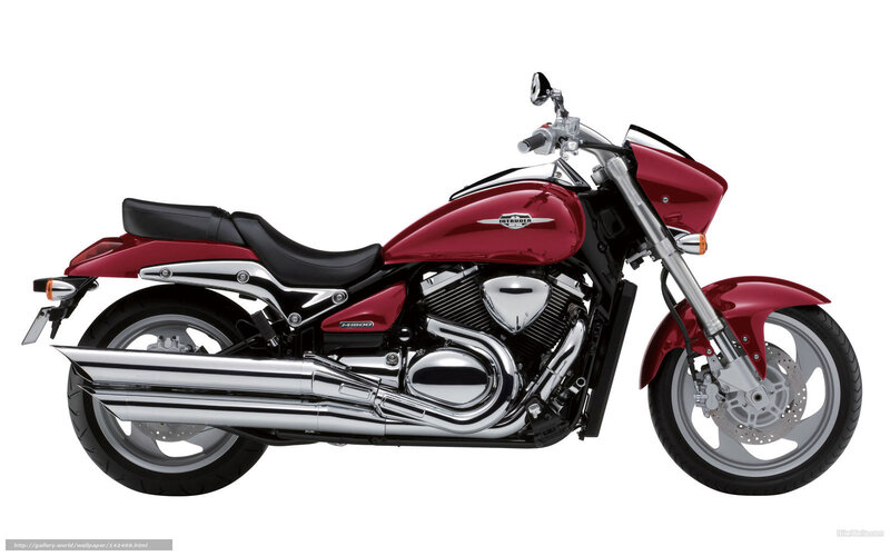 red suzuki intruder motorcycle