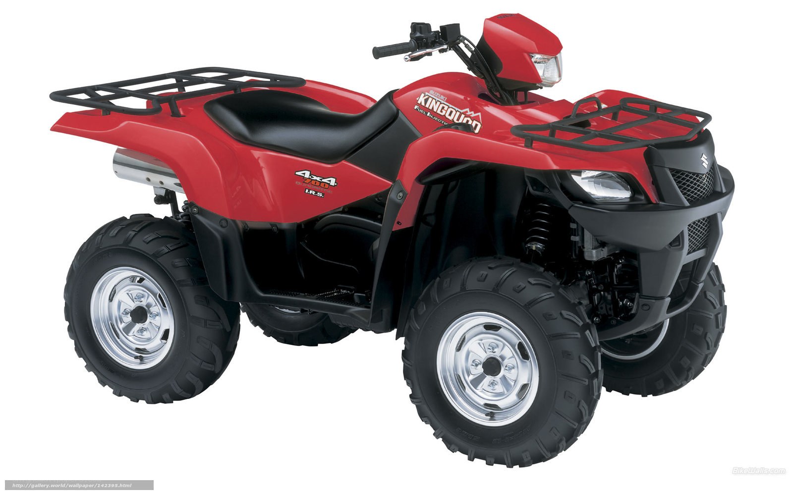 Red Suzuki KingQuad 700 ATV
