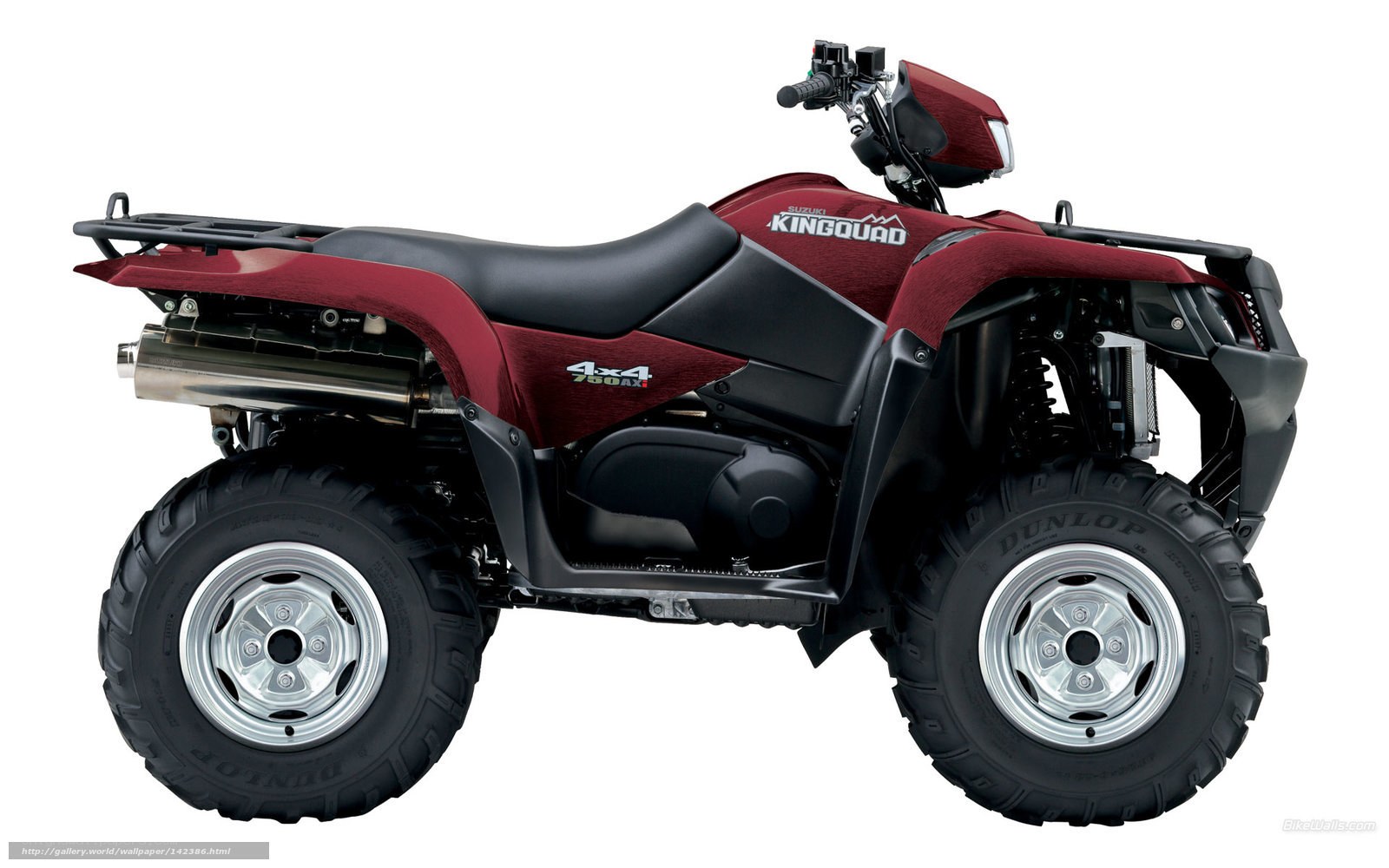 Red Suzuki KingQuad ATV