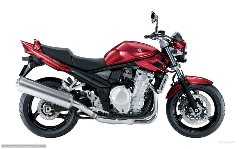 Red Suzuki Motorcycle — Neutral, Photograph